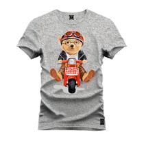 Camiseta 100% Algodão Premium Estampada Urso Mobilet