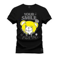 Camiseta 100% Algodão Premium Estampada Your Smile