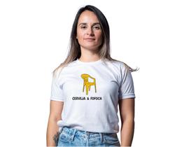 Camiseta 100% algodao Unissex cerveja e fofoca