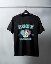 Camiseta 100% algodao unissex Zoe Huntrix