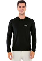 Camiseta 100% poliamida dry fit com proteção solar UV+ 50 UVB com luva na manga