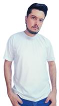 Camiseta 100% poliéster branca para sublimação