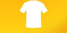 Camiseta 100%poliester infantil branca basica