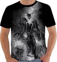 Camiseta 10441 Motoqueiro Fantasma Ghost Rider