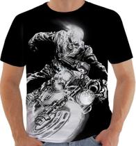 Camiseta 10442 Motoqueiro Fantasma Ghost Rider
