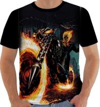Camiseta 10446 Motoqueiro Fantasma Ghost Rider