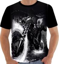 Camiseta 10447 Motoqueiro Fantasma Ghost Rider