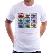 Camiseta 80's Cassette Tapes - Foca na Moda