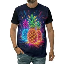 Camiseta Abacaxi Verão Vibração Fruta Doce Refrescante Camiseta Abacaxi Verão Vibração Fruta Doce Refrescante