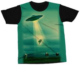 Camiseta Abdução Alienígena Camiseta Alien Ufo Camiseta Abdução Alienígena Camiseta Alien Ufo