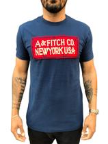 Camiseta Abercrombie and Fitch NY USA Azul Masculina