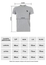 Camiseta Abercrombie & Fitch Masculina Muscle Lacrosse Stick Cinza