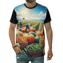 Camiseta Abóbora Plantação Roça Vida Rural Lavoura Campo