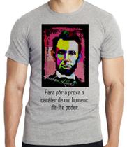 Camiseta Abraham Lincoln Blusa criança infantil juvenil adulto camisa tamanhos Camiseta Abraham Lincoln Blusa criança infantil juvenil adulto camisa tamanhos
