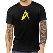 Camiseta abstrato preto tendência