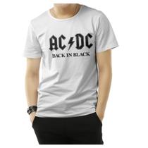 Camiseta ac/dc back in back - rock camisa banda rock heavy metal geek