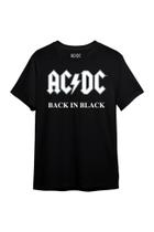 Camiseta Ac/Dc Back in Black Oficial Blusa Licenciado Banda de Rock Adulto Unissex Of0169 Camiseta Ac/Dc Back in Black Oficial Blusa Licenciado Banda de Rock Adulto Unissex Of0169