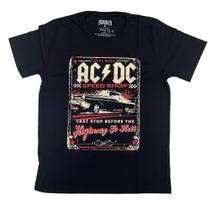 Camiseta Ac/Dc banda Rock ACDC Highway to Hell Bo632 BO1632 Camiseta Ac/Dc banda Rock ACDC Highway to Hell Bo632 BO1632