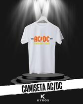 Camiseta AC/DC Tour - 100% Algodão Unissex