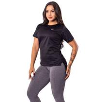 Camiseta Academia Feminina Dry Fit Camisa Blusa Caminhada Musculação Treino Baby Look