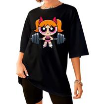 Camiseta Academia Fitness Gym Meninas Super Poderosas Blusa Style