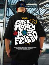 Camiseta Academia Masculina Basica Streetwear Make Money Y2k Camiseta Academia Masculina Basica Streetwear Make Money Y2k