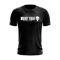 Camiseta Academia Shap Life Caveira Treino Muay Thai