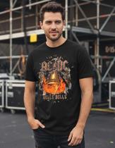 Camiseta Acdc Hells Bells Tour Brasil 2026 Algodão Premium -