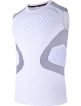 Camiseta acolchoada juvenil de beisebol COOLOMG com protetor de tórax