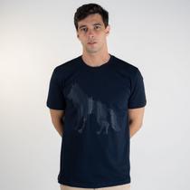 Camiseta Acostamento Alto Relevo Azul Marinho