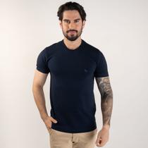 Camiseta Acostamento Básica Monocromática Azul Petróleo