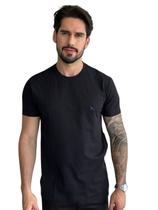 Camiseta Acostamento Casual Blue Wolf Preta
