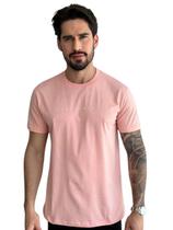 Camiseta Acostamento Casual Relief Rosa Guava Camiseta Acostamento Casual Relief Rosa Guava