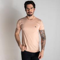 Camiseta Acostamento Casual Rosa Nude