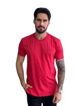 Camiseta Acostamento Casual Wolf 093 Vermelho Camiseta Acostamento Casual Wolf 093 Vermelho