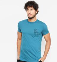 Camiseta acostamento estampada lines azul