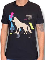 Camiseta acostamento estampada lobo 120902033