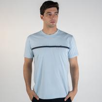 Camiseta Acostamento Logo Vertical Azul Claro