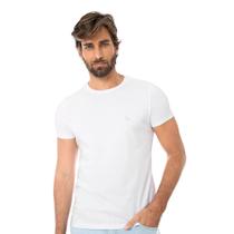 Camiseta Acostamento Manga Curta Básica Branca P, M,G e GG