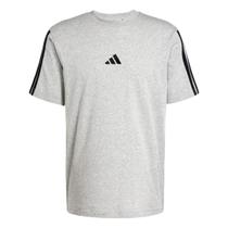 Camiseta Adidas 3 Listras Masculina - Cinza - GG Camiseta Adidas 3 Listras Masculina - Cinza - GG