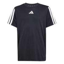 Camiseta Adidas 3 Listras TR-Essentials Infantil - Preto - 7-8A Camiseta Adidas 3 Listras TR-Essentials Infantil - Preto - 7-8A