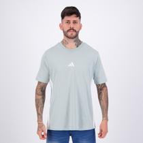 Camiseta Adidas 3 Stripes Verde e Branca Camiseta Adidas 3 Stripes Verde e Branca
