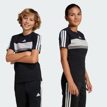 Camiseta Adidas 3S Tiberio Juvenil Preta Camiseta Adidas 3S Tiberio Juvenil Preta