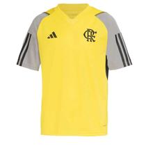 Camiseta Adidas Atleta Flamengo Infantil - Amarelo