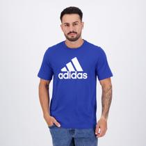 Camiseta Adidas Big Logo Azul e Branca