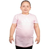 Camiseta Adidas Big Logo Essential Juvenil Rosa