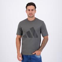 Camiseta Adidas Big Logo II Cinza e Preta Camiseta Adidas Big Logo II Cinza e Preta