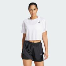 Camiseta Adidas Boxy Essentials Feminina Branca Camiseta Adidas Boxy Essentials Feminina Branca