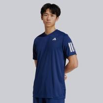 Camiseta Adidas Club 3 Stripes Azul Marinho Camiseta Adidas Club 3 Stripes Azul Marinho
