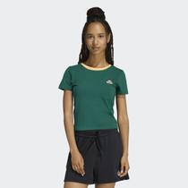 Camiseta Adidas Col Icon Baby T Feminina Verde Camiseta Adidas Col Icon Baby T Feminina Verde